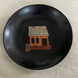 Vintage MCM Couroc of Monterey Boat House‎ Bowl